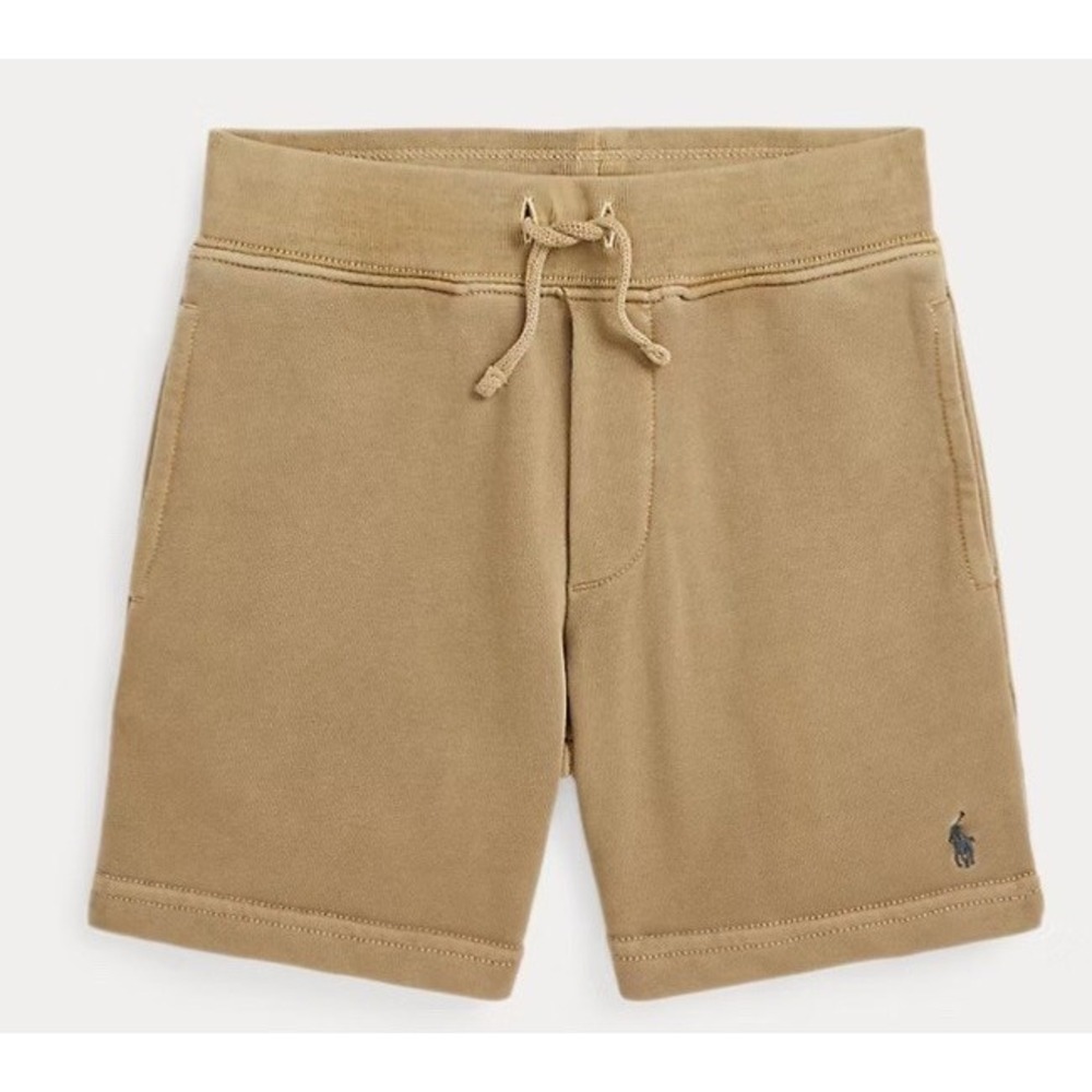 NWT, Boys Polo Ralph Lauren Beige French Terry Drawstring Shorts S (8)